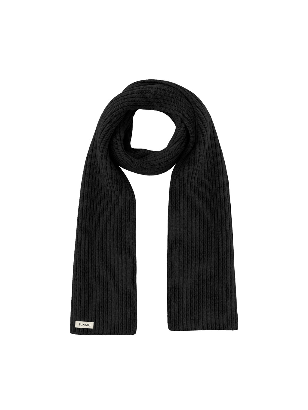 Merino Schal - schwarz