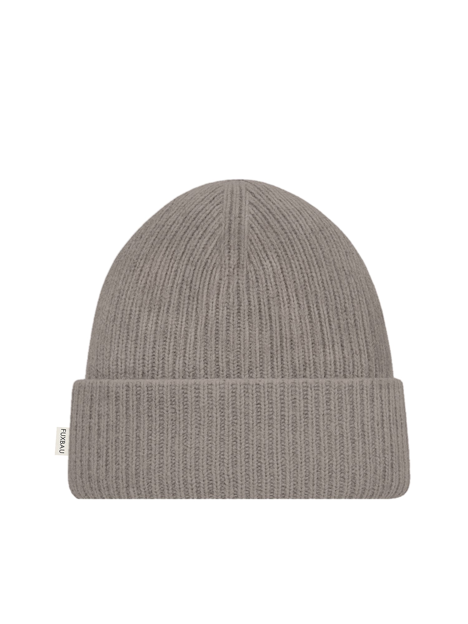 Nachhaltiger fair Fashion Merino Mütze in braunmeliert von FUXBAU aus 100% Merinowolle, made in Italy, kuschelig & warm