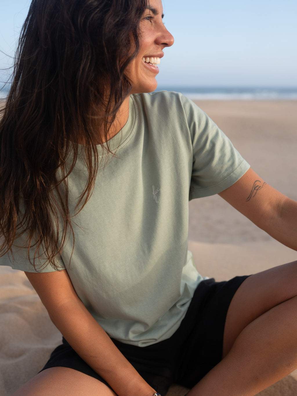 Frauen fux T-Shirt - seegrün