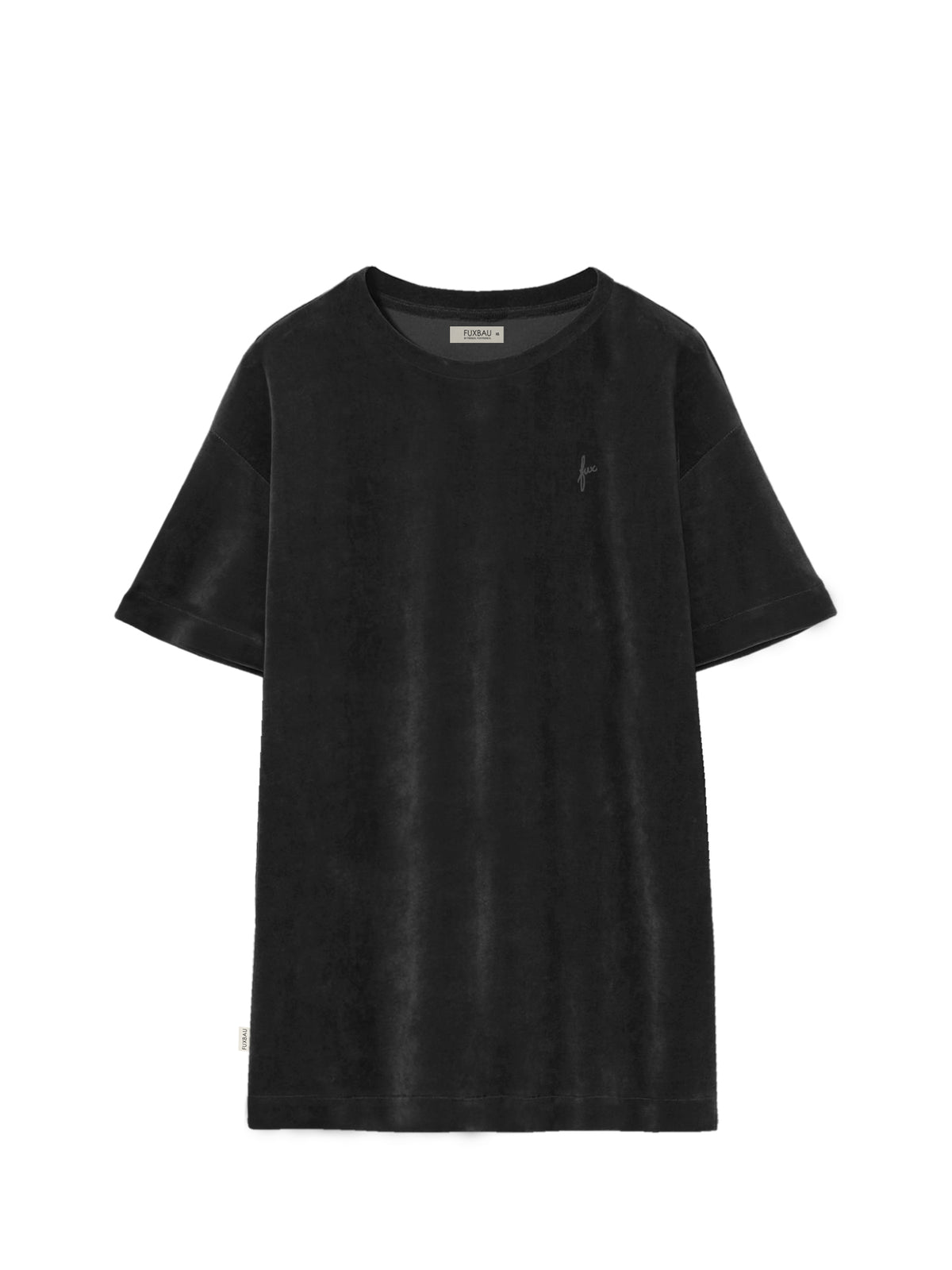 Frauen Samt Kleid in schwarz von FUXBAU aus 100% GOTS zertifizierter Biobaumwolle und made in Portugal