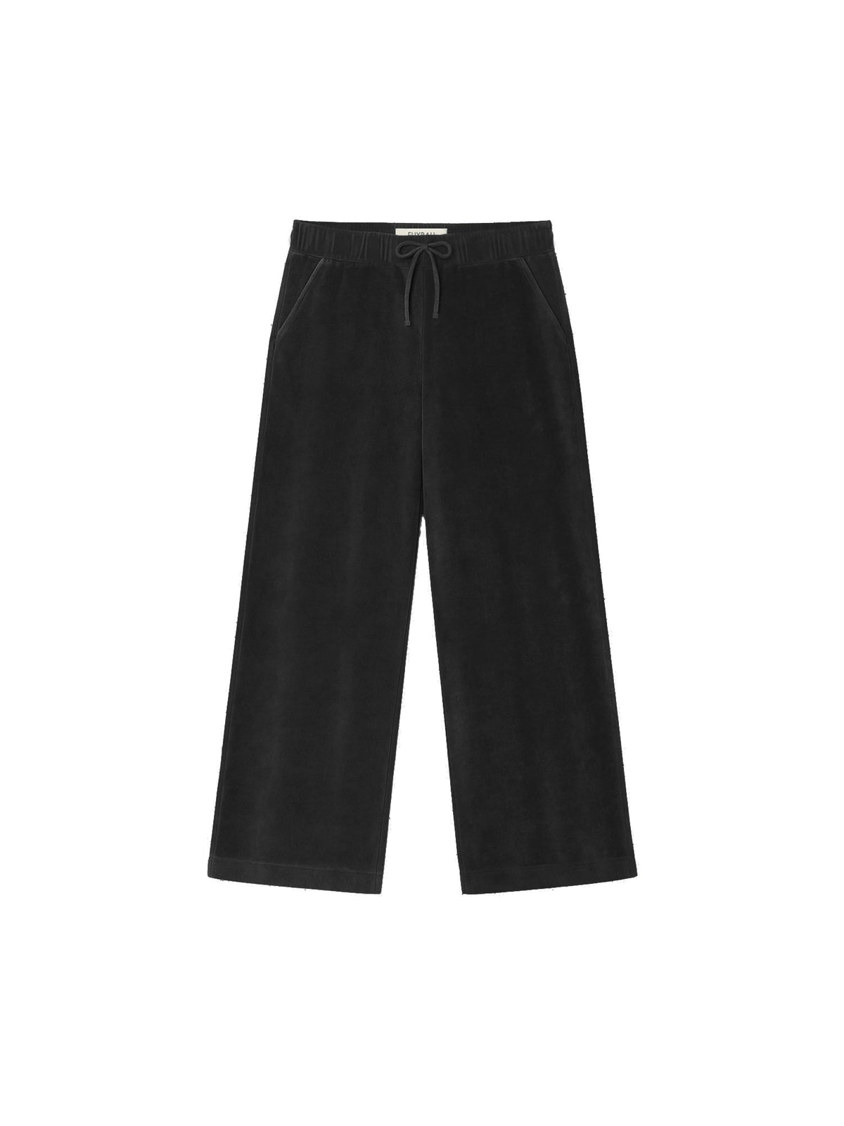 Lange Frauen Samt Hose in navy aus 100% Biobaumwolle, GOTS zertifiziert und Made in Portugal