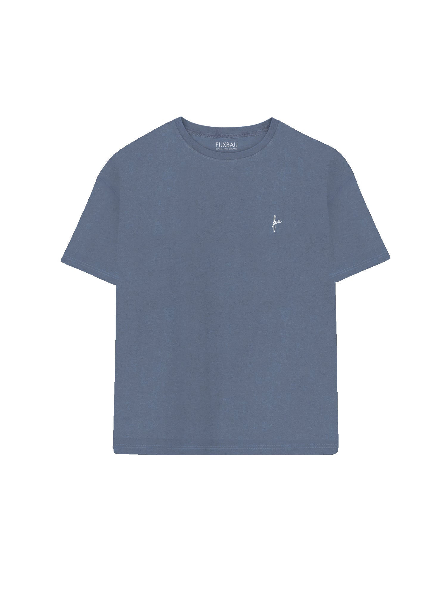 Nachhaltiges Frauen fux T-Shirt in seeblau aus 100% GOTS zertifizierter Biobaumwolle und fair in Portugal hergestellt