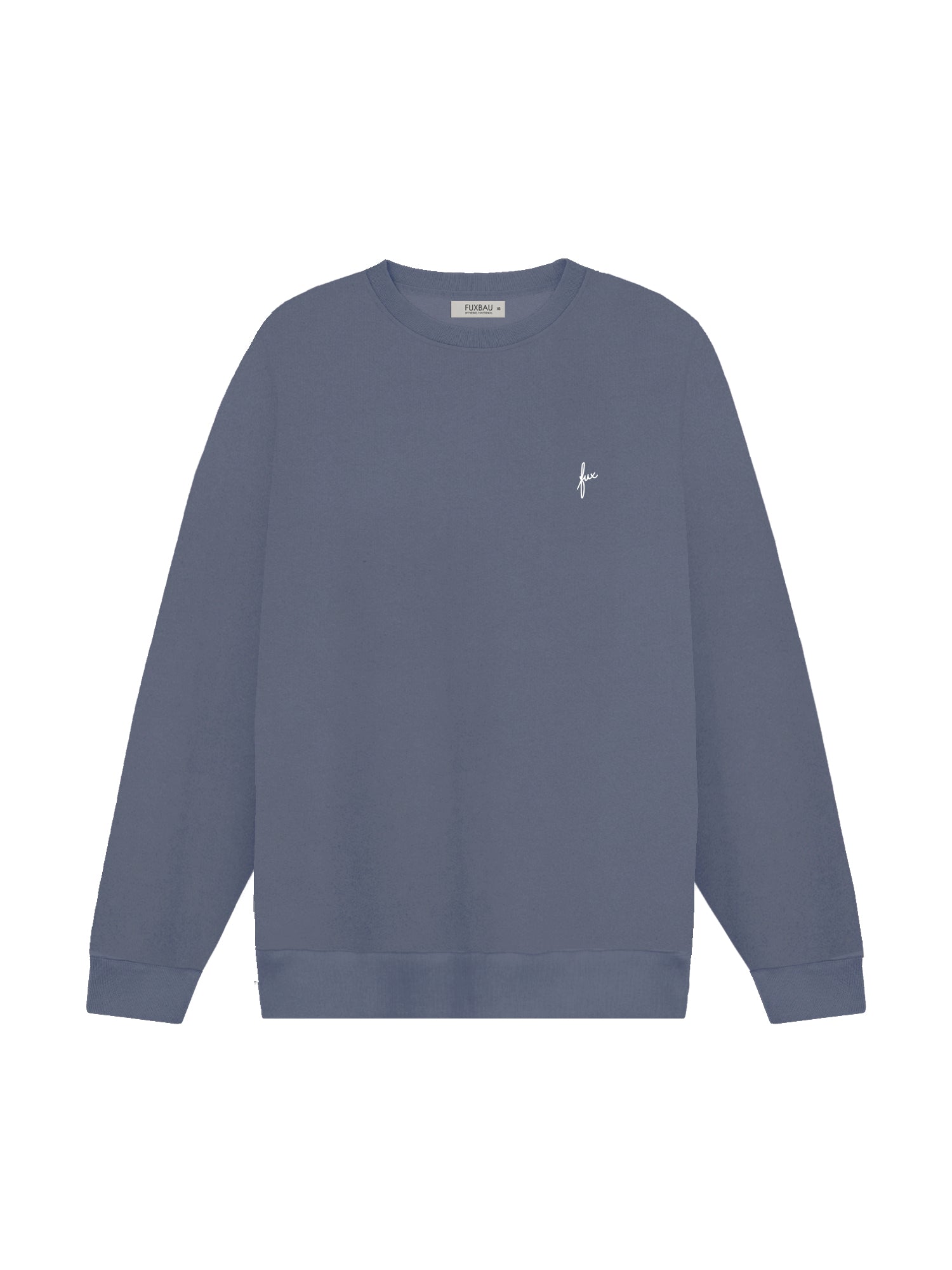 Nachhaltiger Männer fux Pullover in seeblau aus 100% GOTS zertifizierter Biobaumwolle und fair in Portugal hergestellt