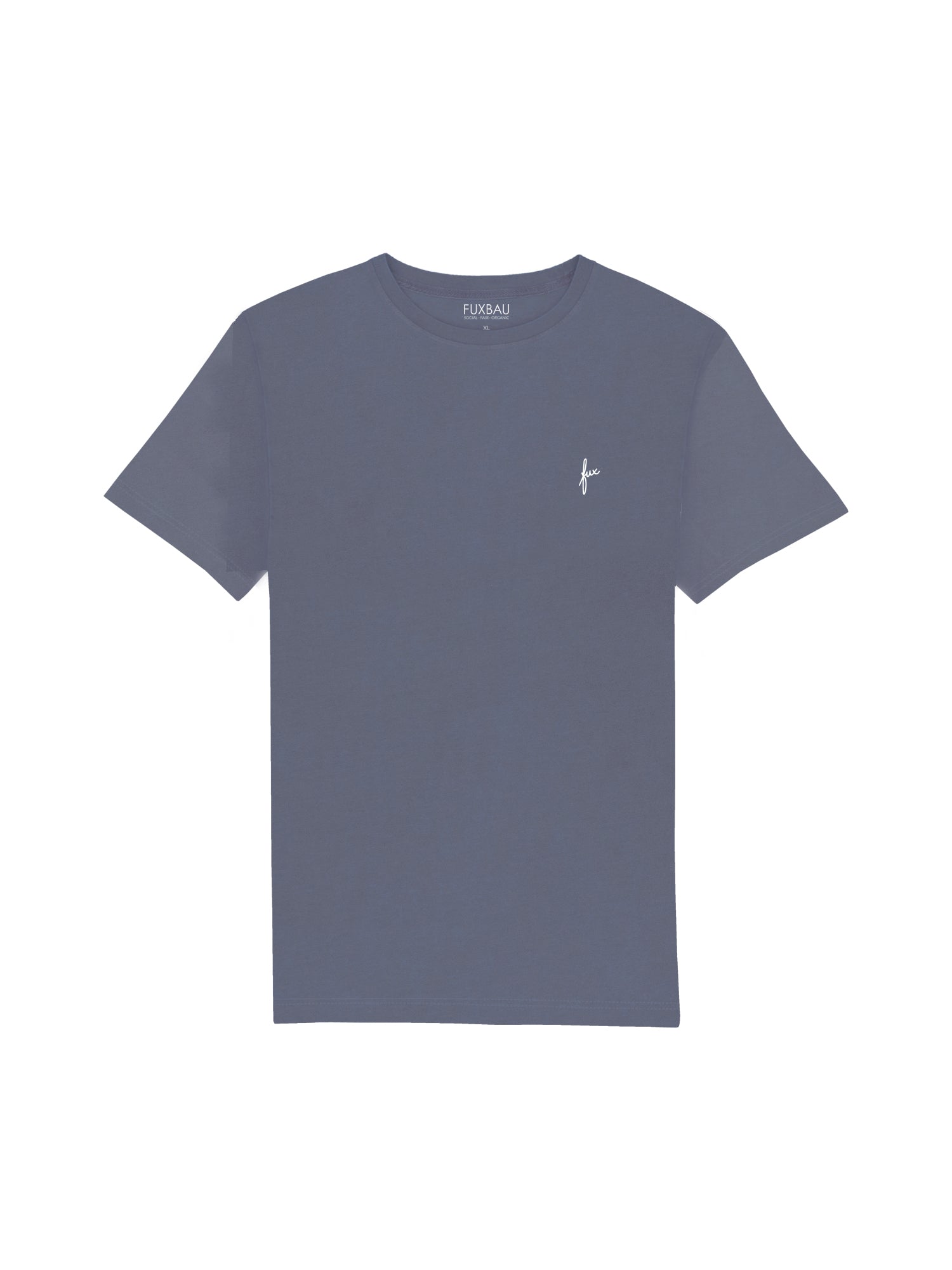 Nachhaltiges Männer fux T-Shirt in seeblau aus 100% GOTS zertifizierter Biobaumwolle und fair in Portugal hergestellt