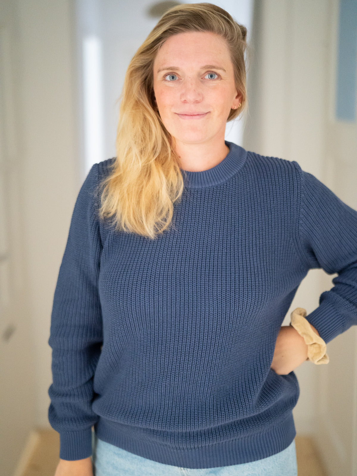 4Seasons Frauen Strickpullover - blaugrau