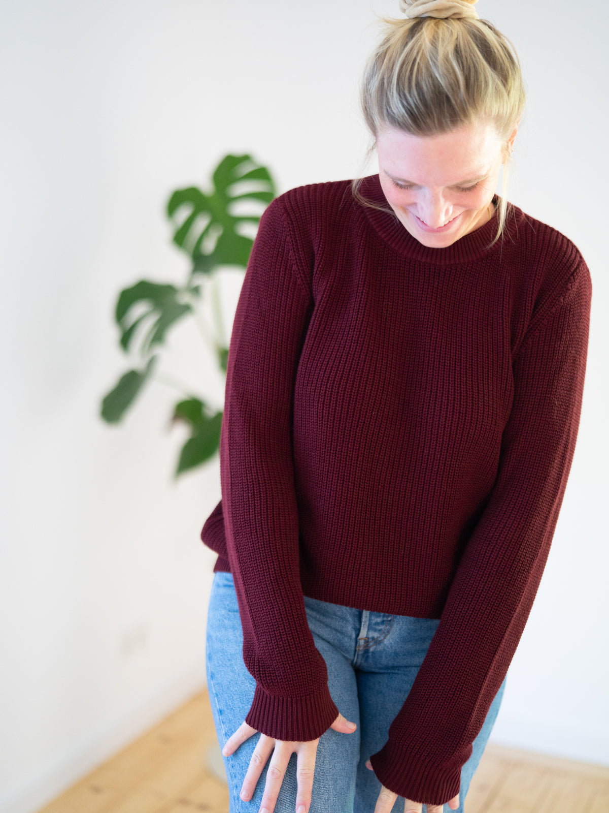 4Seasons Frauen Strickpullover - bordeaux