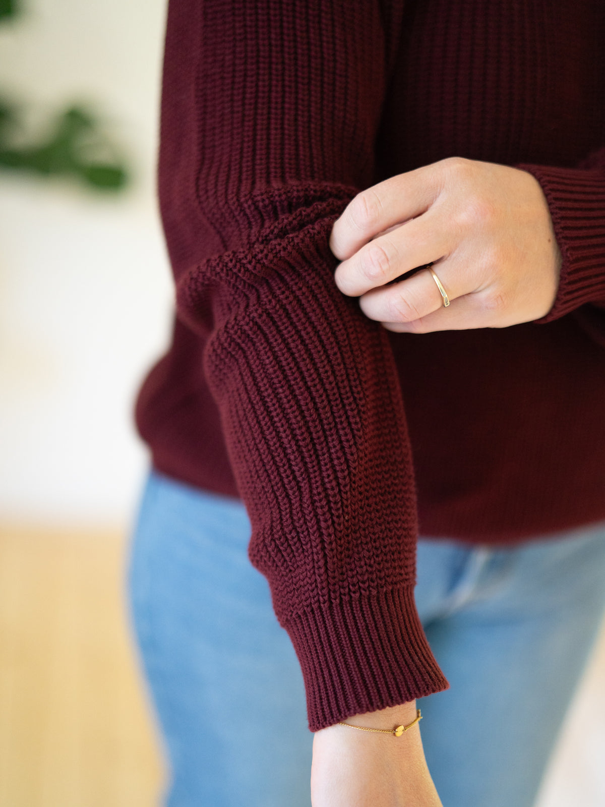 4Seasons Frauen Strickpullover - bordeaux