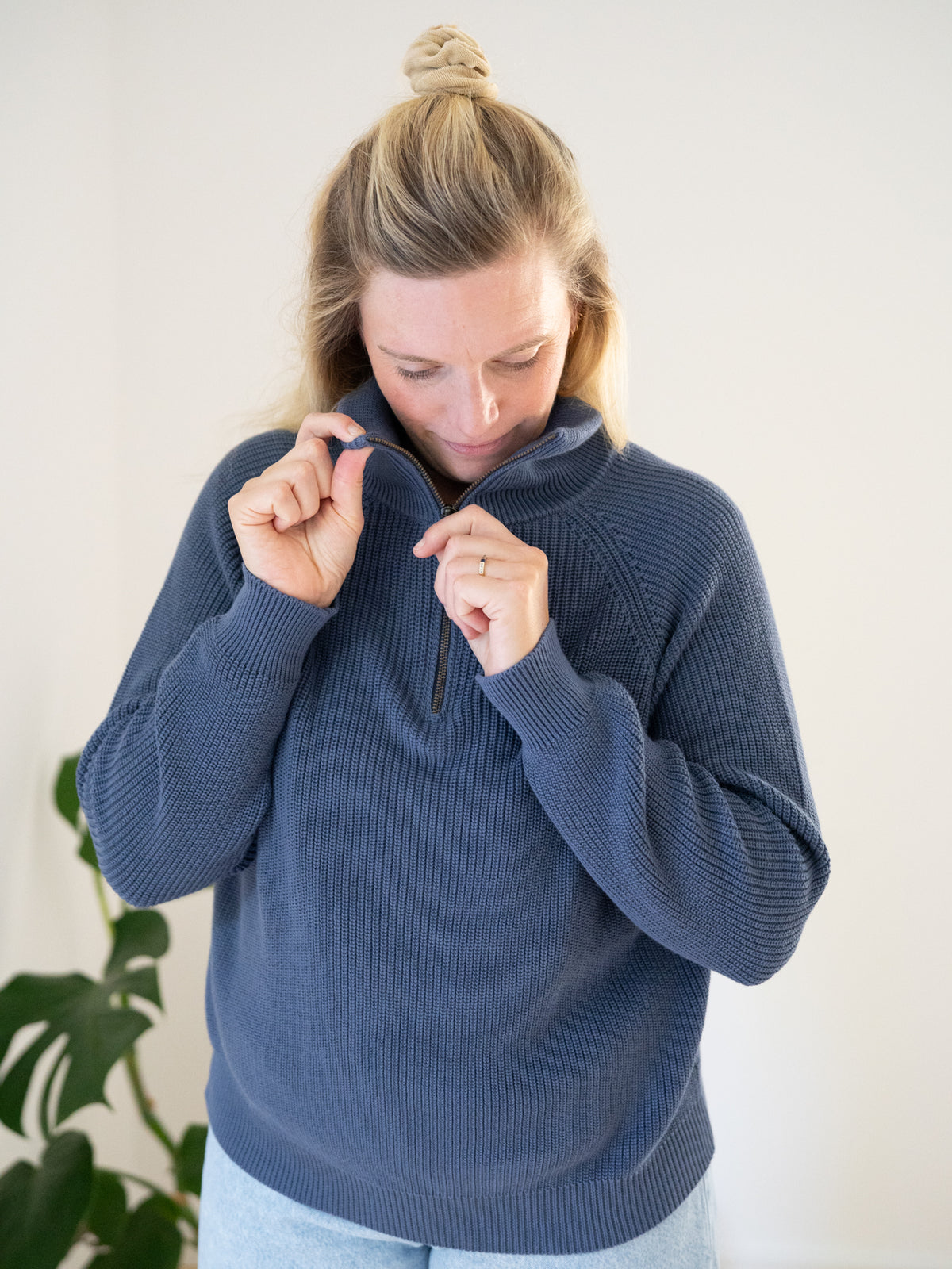 4Seasons Frauen Troyer - blaugrau
