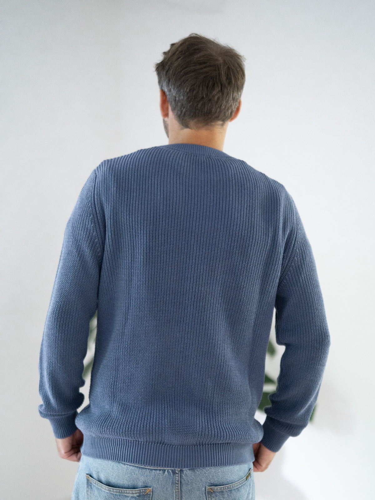 4Seasons Männer Strickpullover - blaugrau