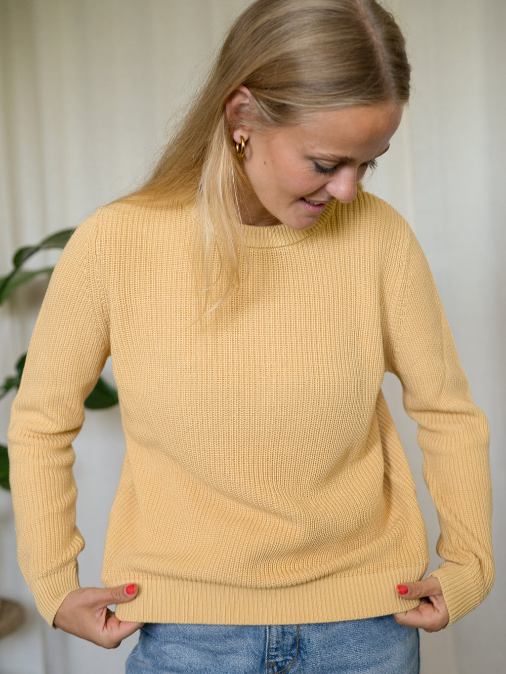 4Seasons Frauen Strickpullover - gelb