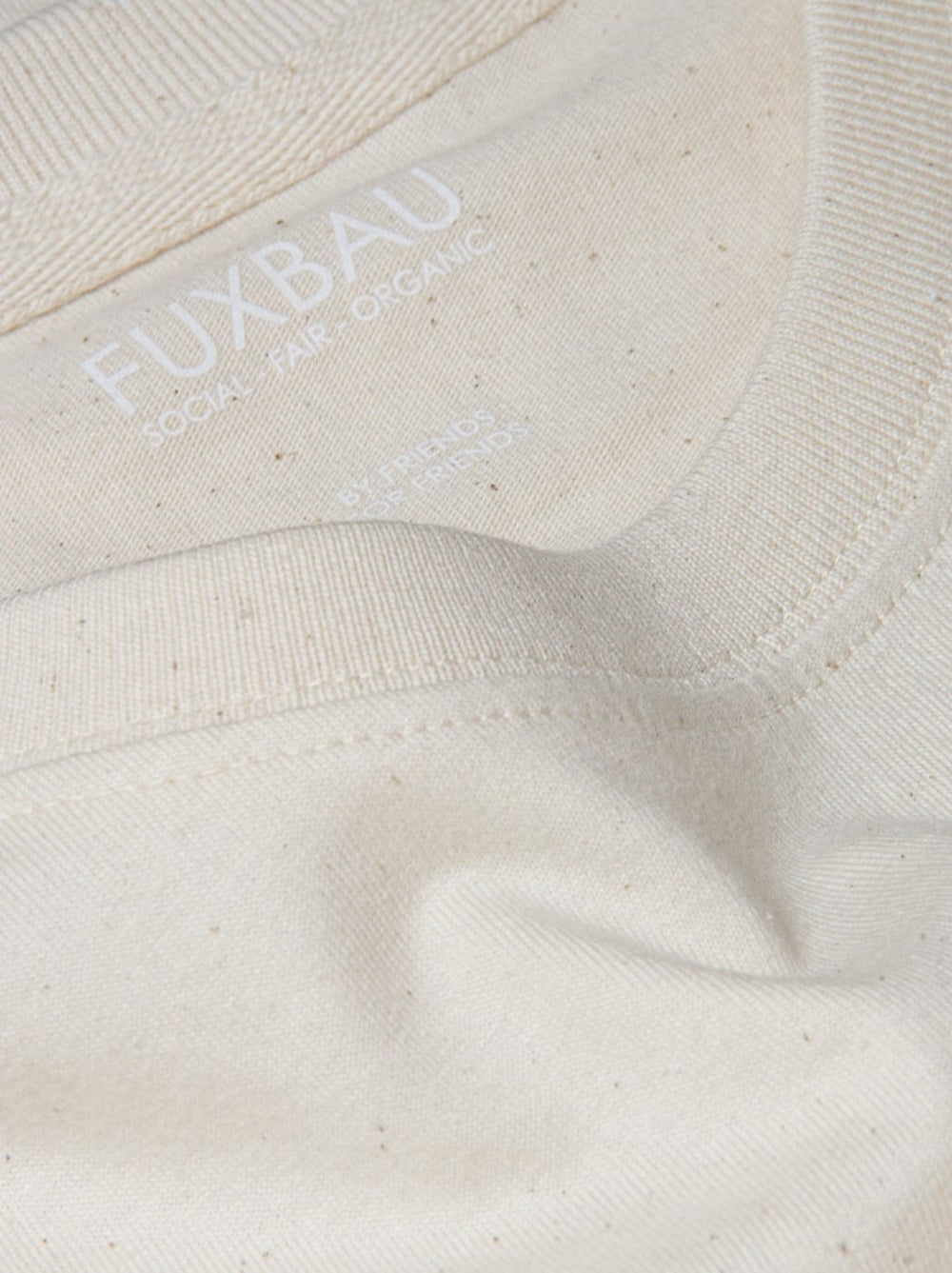 Imprint im natur ungefärbten Basic T-Shirt im 3er Pack FUXBAU social - fair - organic