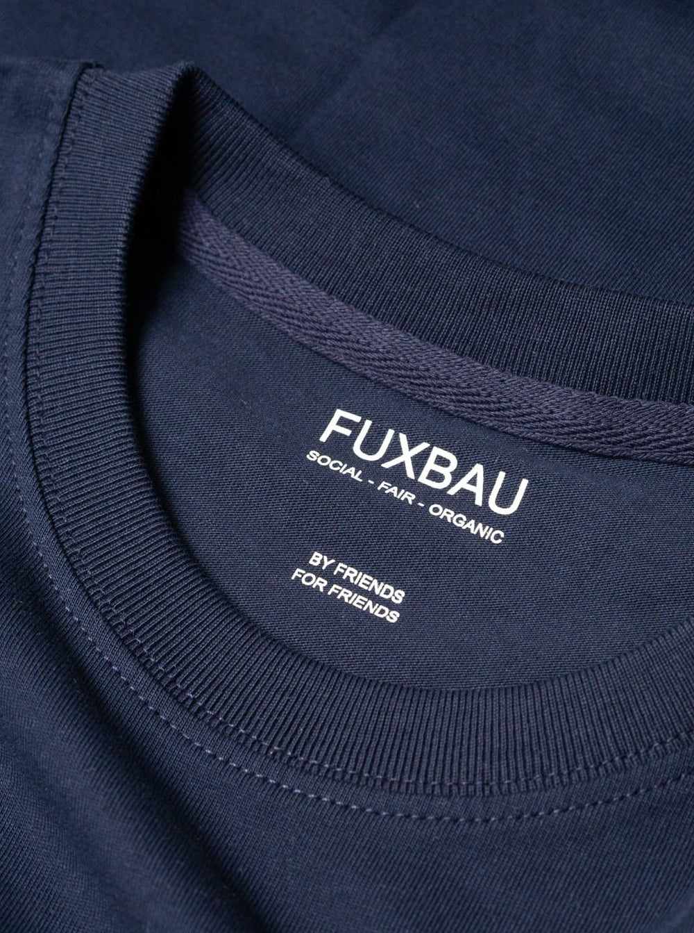 qualitiativ hochwertig, preiswert und nachhaltiges Basic T-Shirt im 3er Pack in navy von FUXBAU.