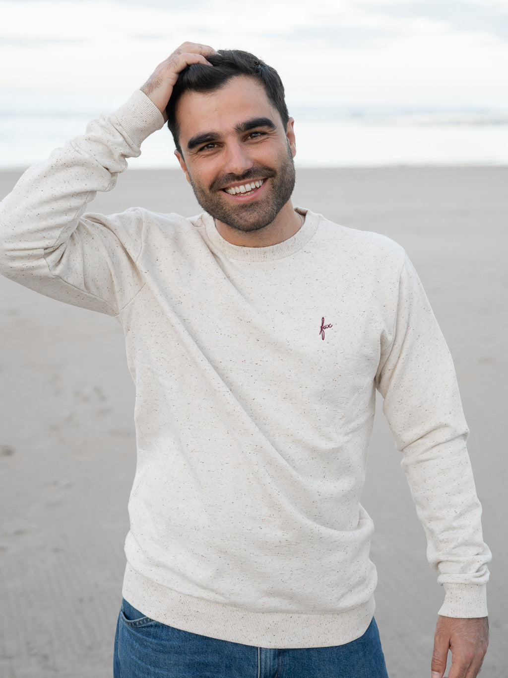 Männer fux Sweater - highlights beige
