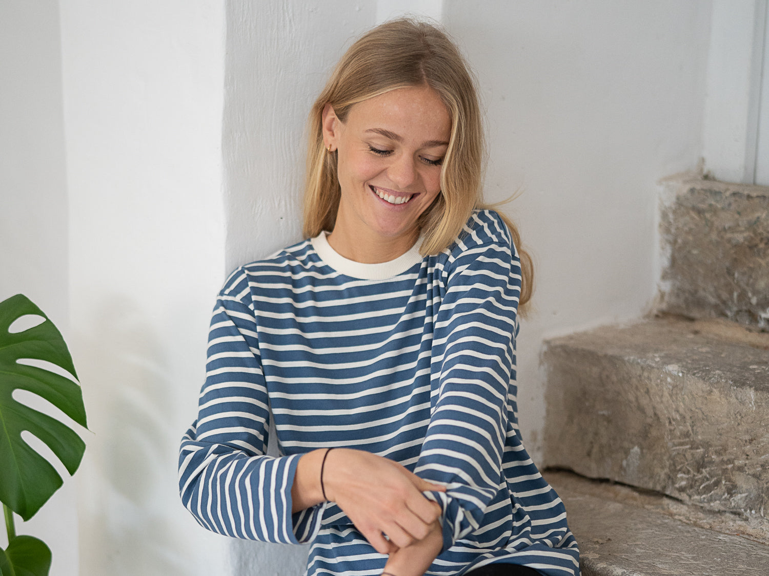 Nachhaltige & faire Langarmshirt mit Streifen aus Biobaumwolle von FUXBAU