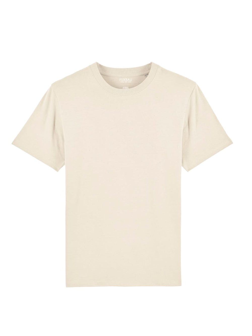 FUXBAU Standard Basic T-Shirt in natur aus 100% Biobaumwolle im 3er Pack.