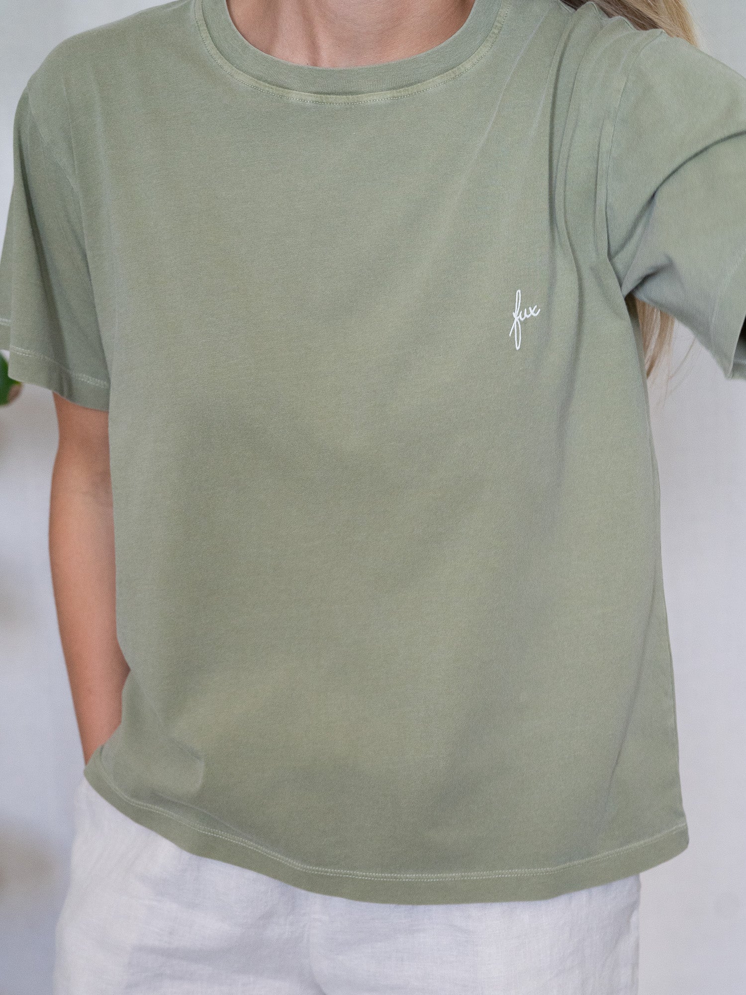 Frauen T-Shirt seegrün mit einer lockere Passform