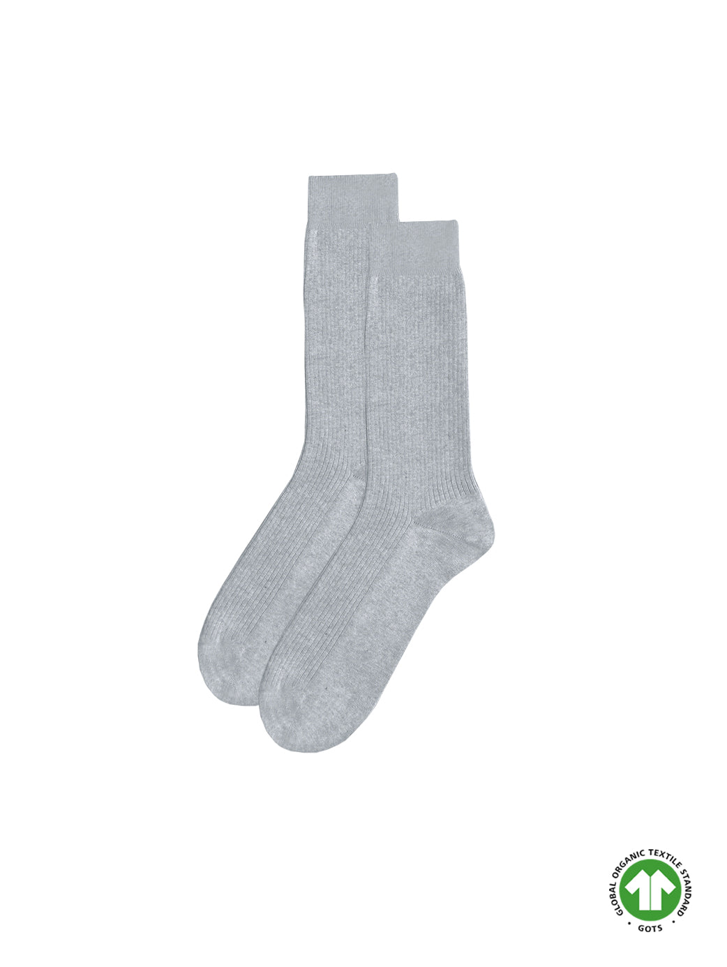 Fair Fashion Basic Socken in graumeliert aus 100% GOTS zertifizierter Biobaumwolle