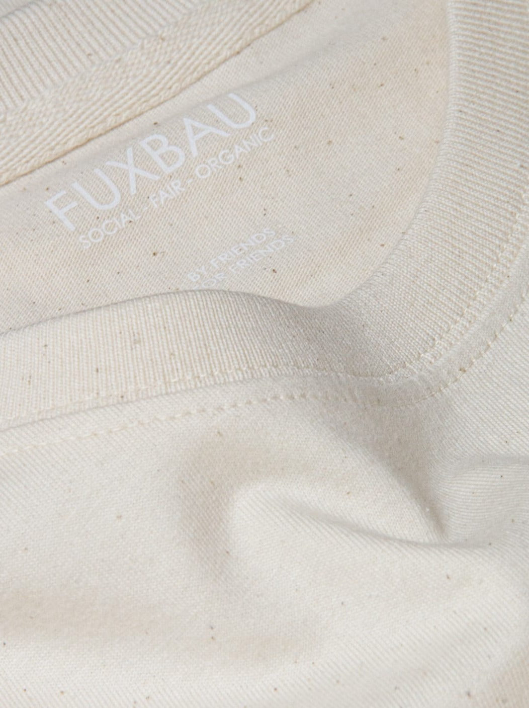 Imprint im natur ungefärbten Basic T-shirt FUXBAU social - fair - organic