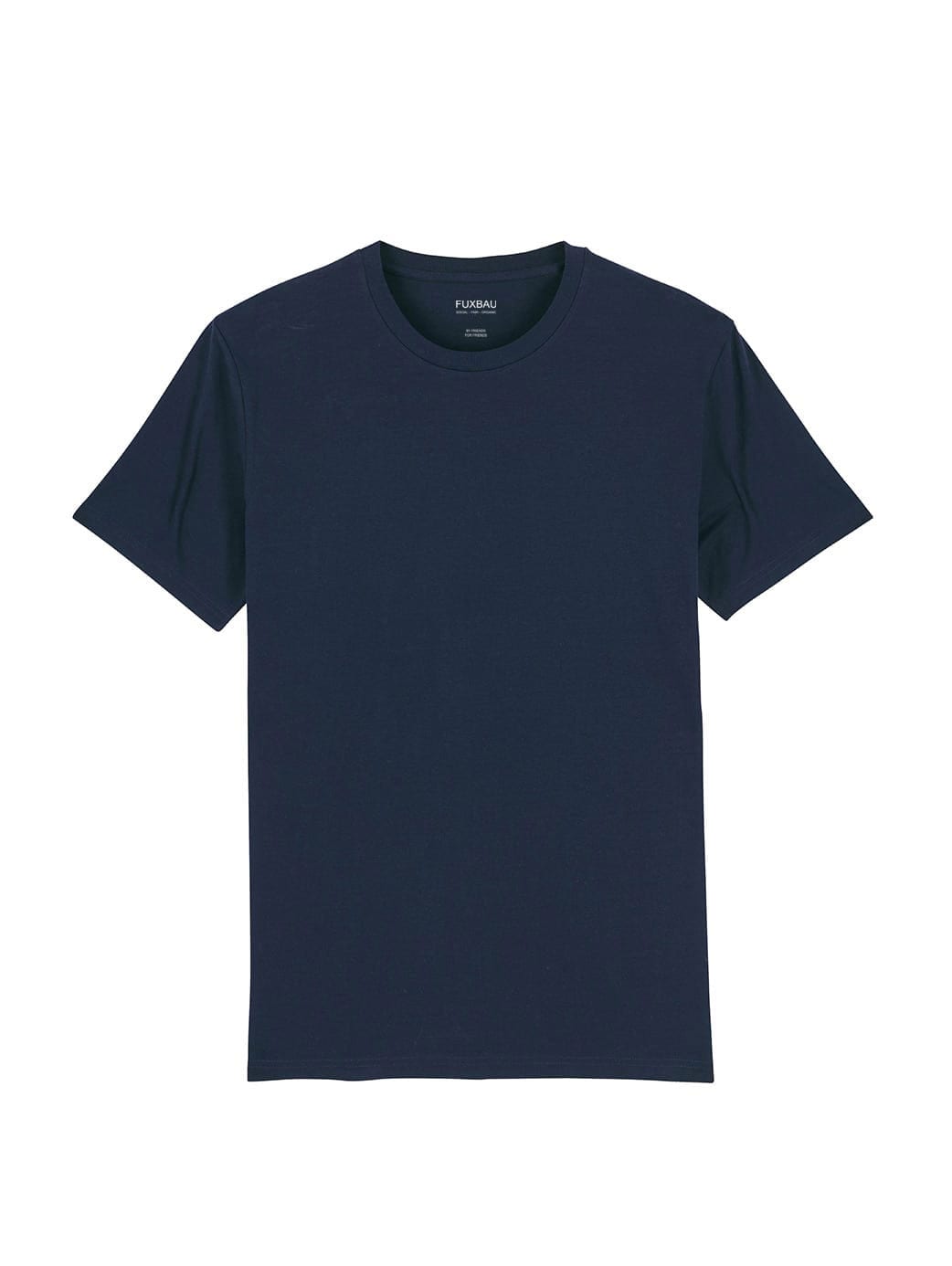 Nachhaltiges Fair Fashion Unisex Standard Basic T-Shirt in navy im von FUXBAU aus 100% GOTS zertifizierter Biobaumwolle.